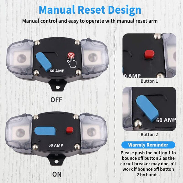 Car Fuse Holder 12V 48V Audio Protection System For Rv Boat (300A) Wiring & Fuses