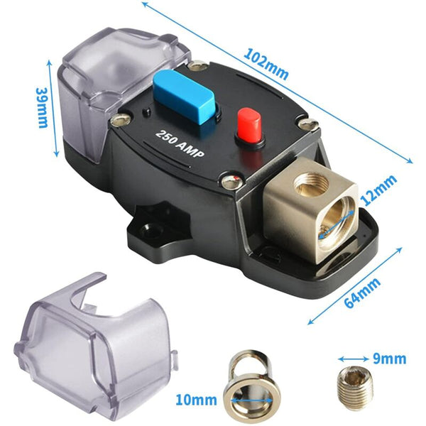 Car Fuse Holder 12V 48V Audio Protection System For Rv Boat (300A) Wiring & Fuses