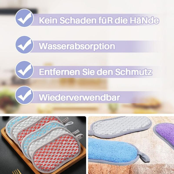 10 Pcs Colorful Cleaning Sponges Premium Non Scratch Reusable Dishwashing For Kitchen Bathroom Easy Sponges & Scourers