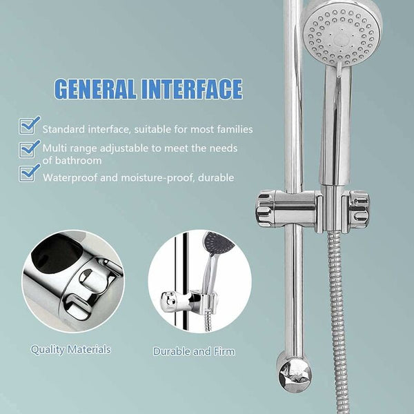 Replaceable Handheld Shower Holder Head Adjustable Bathroom Clamp Fit 25Mm Bar 19 22Mm Shower Head Holders