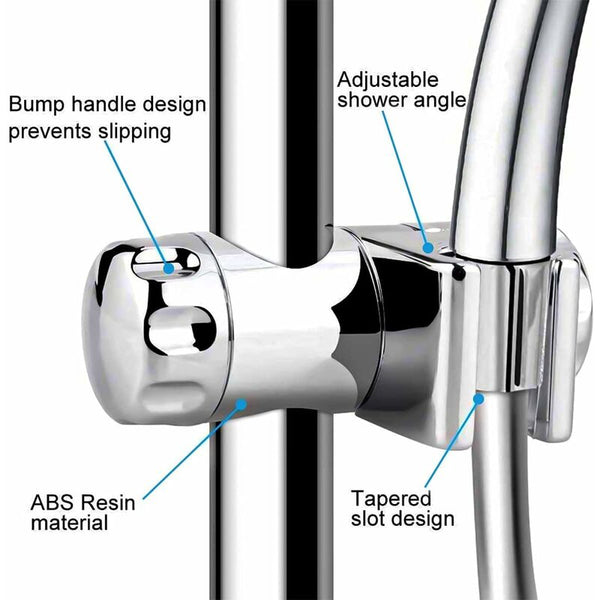 Replaceable Handheld Shower Holder Head Adjustable Bathroom Clamp Fit 25Mm Bar 19 22Mm Shower Head Holders