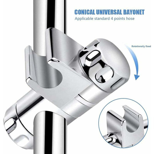 Replaceable Handheld Shower Holder Head Adjustable Bathroom Clamp Fit 25Mm Bar 19 22Mm Shower Head Holders
