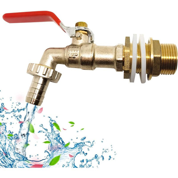 1000L Tank Faucet Rainwater Harvesting Adapter 1/2" (13Mm) Ibc Drain For Connectors Valves & Accessories