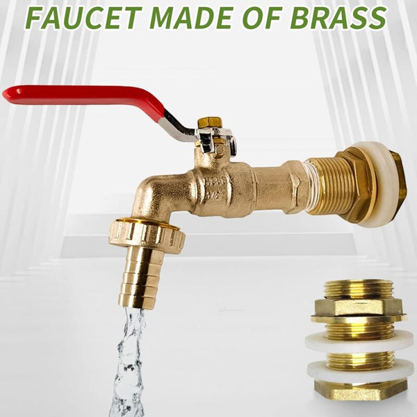 1000L Tank Faucet Rainwater Harvesting Adapter 1/2" (13Mm) Ibc Drain For Connectors Valves & Accessories