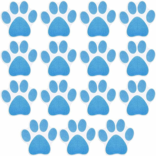 15 Pcs Non Slip Bathtub Kids Adult Shower Anti Dog Paw Waterproof Pads For Stickers