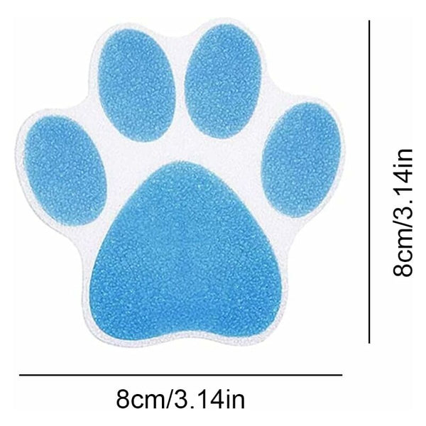 15 Pcs Non Slip Bathtub Kids Adult Shower Anti Dog Paw Waterproof Pads For Stickers