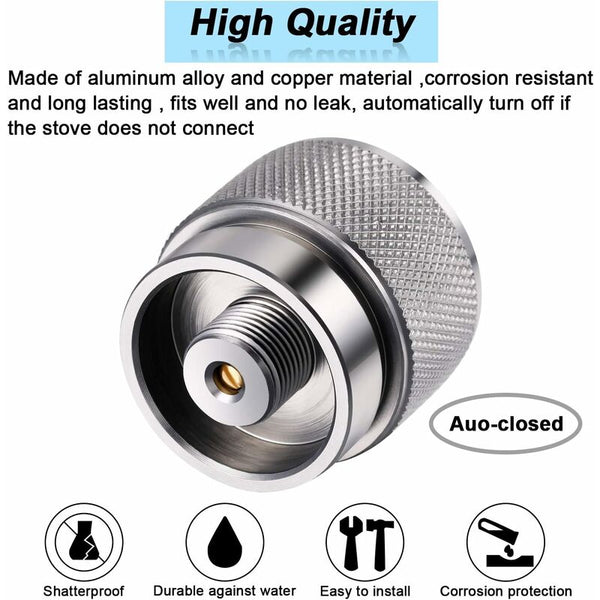 Parts Camping Stove Adapter 1 Lb Propane Small Tank Inlet Outlet Outdoor Cylinder Lpg Canister Camping Stoves