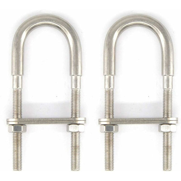 M6x90 304 Stainless Steel U Bolt (2 Pcs) Screws & Bolts