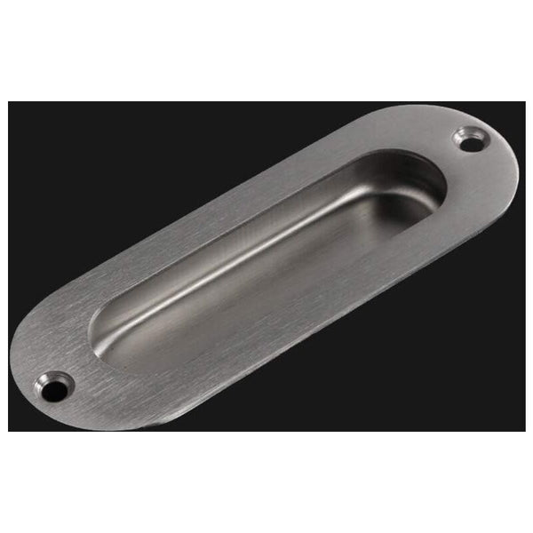 Flush Door Handle 2 Pieces Brushed Stainless Steel Sliding Cupboard With Screws Cabinet Pulls