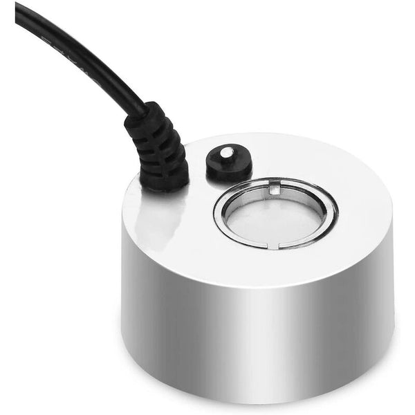 Fogger 24V Metal Ultrasonic Mist Maker For Pond Aquarium Garden Halloween Eu Plug (Silver) Aquariums