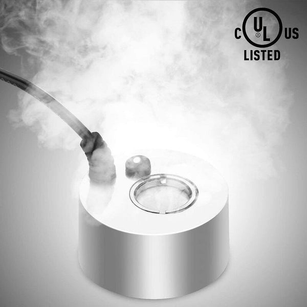 Fogger 24V Metal Ultrasonic Mist Maker For Pond Aquarium Garden Halloween Eu Plug (Silver) Aquariums
