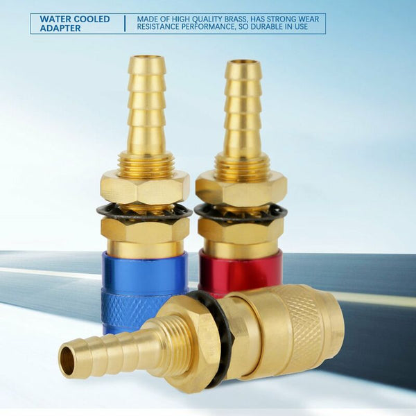 Quick Connector 3 Pcs 8Mm Water Cooled Welding Gas Adapter For Tig Torch Other Welding Equipment