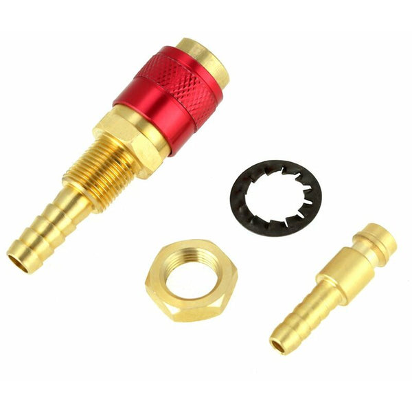 Quick Connector 3 Pcs 8Mm Water Cooled Welding Gas Adapter For Tig Torch Other Welding Equipment