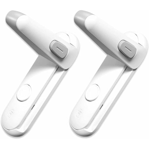 Child Proof Door Lever Lock Baby Safety Handle Easy To Install And Use 3M Vhb Adhesive No Tools Or Drill Door Locks & Lock Mechanisms