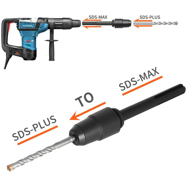 Sds Max To Plus Adapter For Rotary Hammer Drill Quick Change Tool Chuck Drill Bits