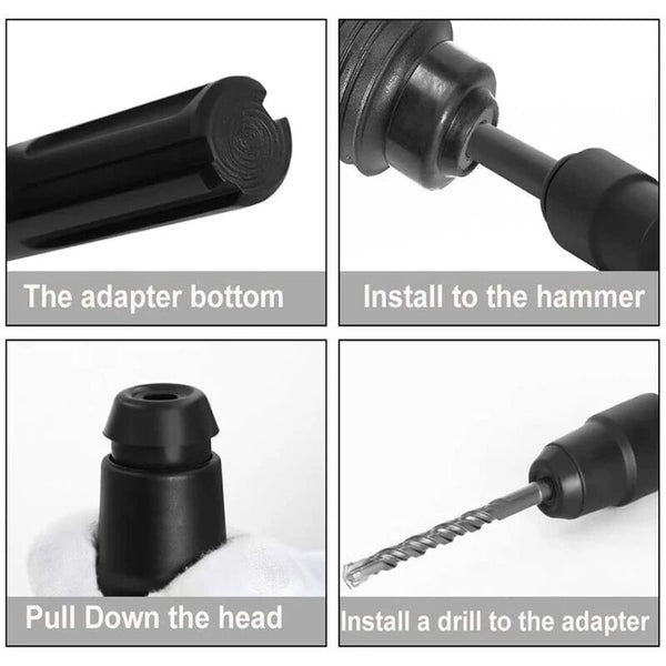 Sds Max To Plus Adapter For Rotary Hammer Drill Quick Change Tool Chuck Drill Bits
