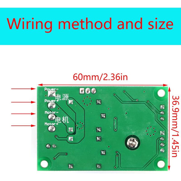 Speed Regulator 12Vdc Motor Controller (Pwm) Adjustable Reversible Switch Dc 6V 24V Inverter Other Electrical Equipment