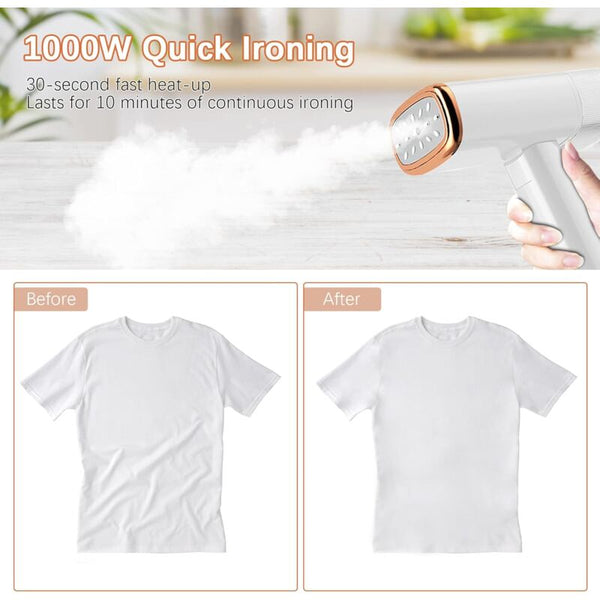 Garment Steamer Mini Portable Iron 30S Fast Heat Up 1000W 120Ml Travel With Brush And Measuring Cup Steam Cleaners