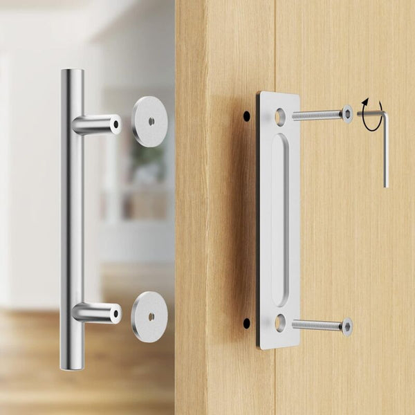 30Cm Stainless Steel Sliding Door Handle Set For Gates And Garages Sliding Door Hardware