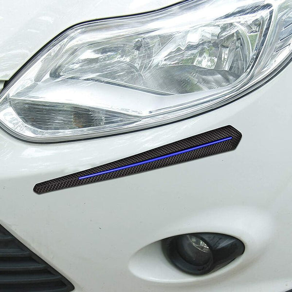 2 Pcs Car Bumper Protector Strips Universal Sticker Protection Front Rear Edge Anti Collision Bumpers