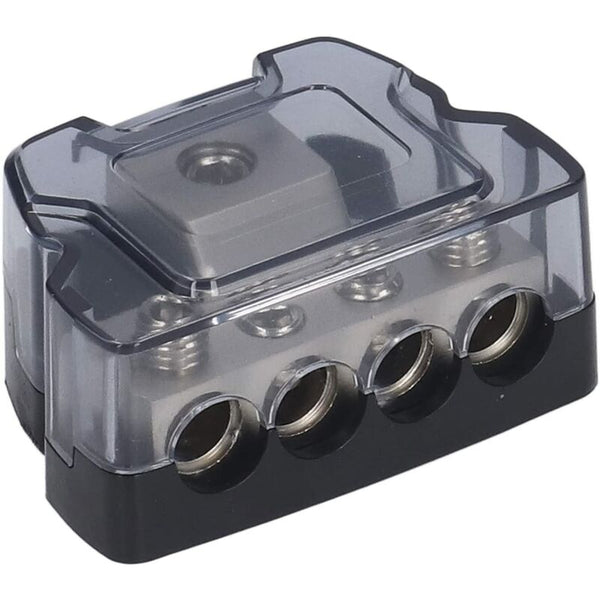 4 Way Power Distribution Block Fuse Holder Amp Car Audio Splitter Wiring & Fuses