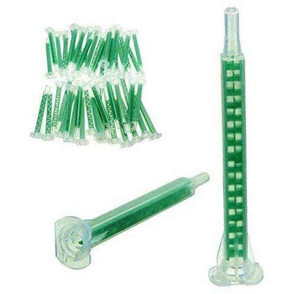 Werse 50 Pcs F6 16 Green Ab Glue Mixing Tube Static Mouth Section Nozzles Glue Guns