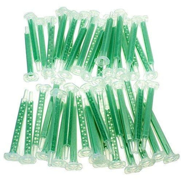 Werse 50 Pcs F6 16 Green Ab Glue Mixing Tube Static Mouth Section Nozzles Glue Guns