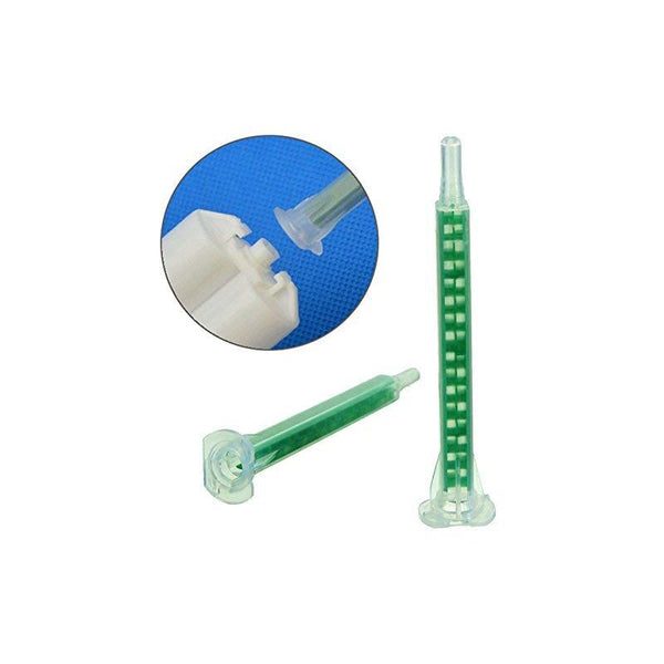 Werse 50 Pcs F6 16 Green Ab Glue Mixing Tube Static Mouth Section Nozzles Glue Guns