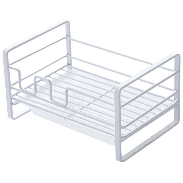 Sink Caddy With Removable Tray Kitchen Organizer White Sink Organisers