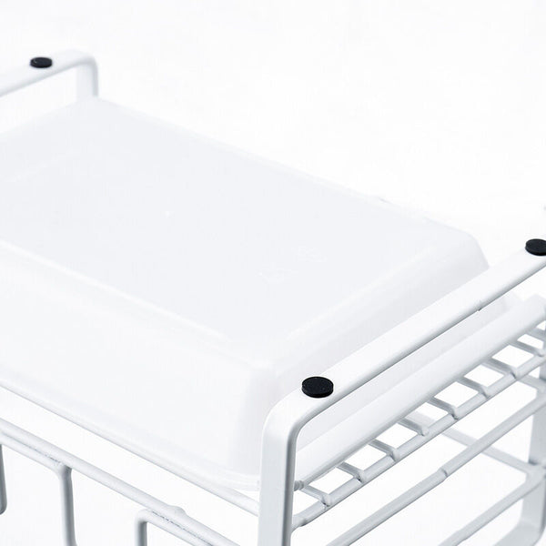 Sink Caddy With Removable Tray Kitchen Organizer White Sink Organisers