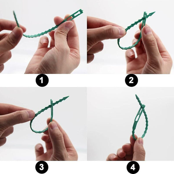 160 Pcs Plant Ties Adjustable Gardening And Support Help Plants Shrubs Flexible Plastic Plant Ties & Supports