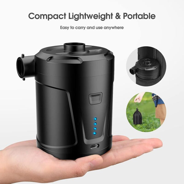 Rechargeable Electric Air Pump With 3 Nozzles Air Pumps