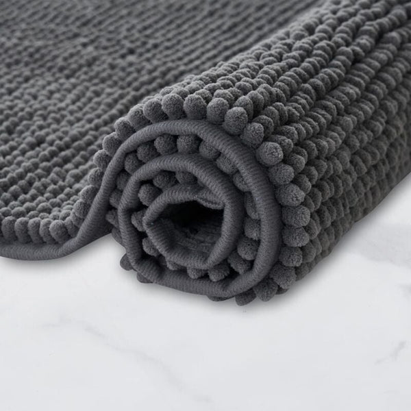 Super Absorbent Non Slip Chenille Bath Mat Machine Washable 50X80cm Bath Mats Rugs & Toilet Covers