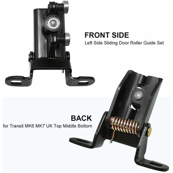 3 Pcs Set Left Sliding Door Guide Rollers For Transit Mk6 Mk7 1667675 (Top + Middle Bottom) Sliding Door Hardware