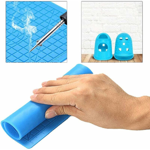 3D Printing Pen Mat Silicone With Multi Shaped Base Art Craft And 2 Caps For Kids Adults 3D Printer Parts