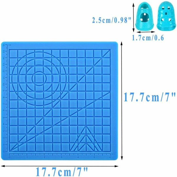 3D Printing Pen Mat Silicone With Multi Shaped Base Art Craft And 2 Caps For Kids Adults 3D Printer Parts