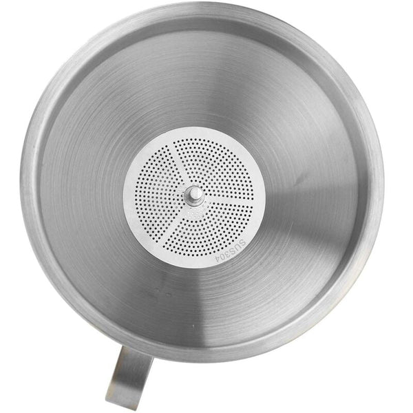 5" Food Grade Stainless Steel Kitchen Funnel With Removable 200 Mesh Filter And Handle Strainer For Oils Juice Funnels