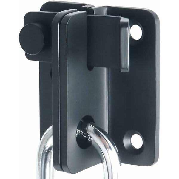 Matte Black Stainless Steel Sliding Door Lock Hasp Latch Buckle Hook Ems3005 Door Locks & Lock Mechanisms