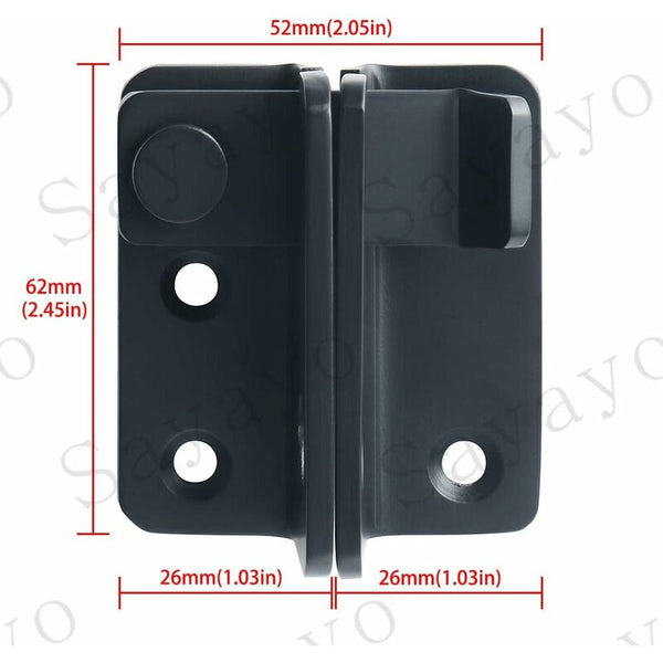 Matte Black Stainless Steel Sliding Door Lock Hasp Latch Buckle Hook Ems3005 Door Locks & Lock Mechanisms