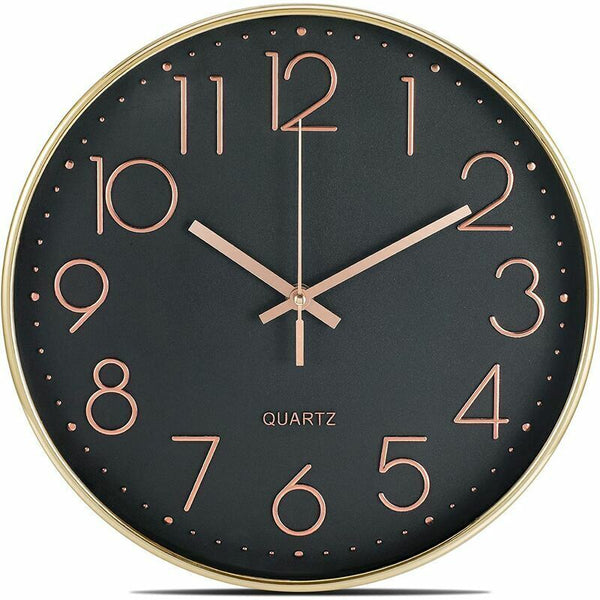 12 Inch Silent Non Ticking Wall Clock Modern Battery Operated Easy To Read Decor For Kitchen Home Living Wall Clocks