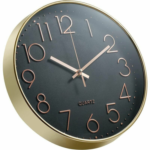 12 Inch Silent Non Ticking Wall Clock Modern Battery Operated Easy To Read Decor For Kitchen Home Living Wall Clocks