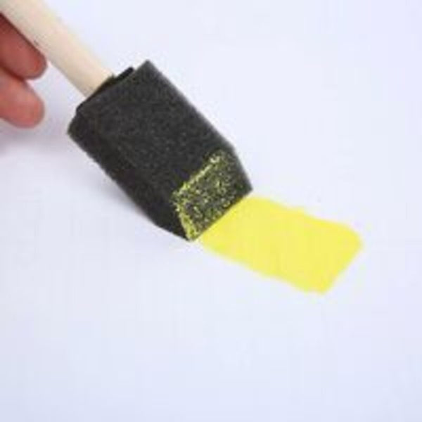 25 Pack Foam Paint Brushes With Wooden Handles For Various Art And Diy Projects Paint Sprayers