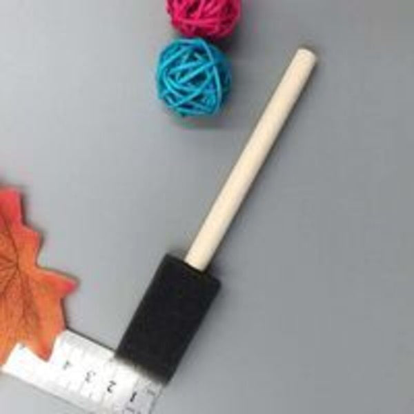 25 Pack Foam Paint Brushes With Wooden Handles For Various Art And Diy Projects Paint Sprayers