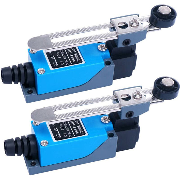 2 Pcs Me 8108 Momentary Limit Switch Adjustable Rotary Lever Nc No For Machinery And Other Electronic Equipment Limit & Snap Action Switches