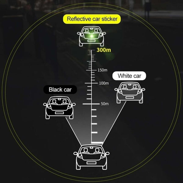 Gecko Car Stickers Creative Warning Reflective With Stereo Night Driving Luminous Strip Decals & Stickers