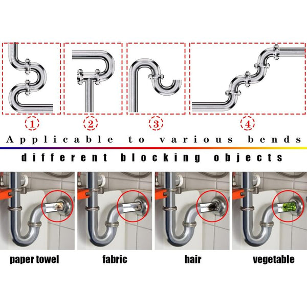 Drain Cleaning Spiral 3M X 6Mm Unblocker With Piercing Tip Snake Extra Fine Placeholder