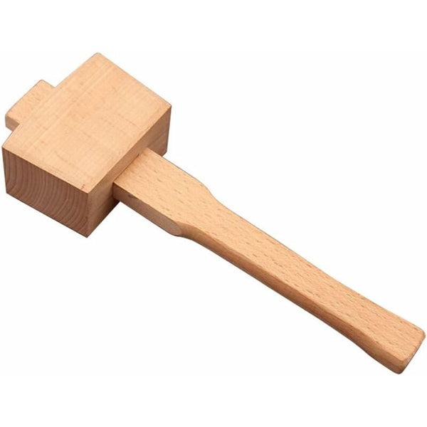 Beech Wood Mallet Hammer With Comfortable Grip Angled Striking Surface Woodworking For Carpentry Diy Hammers & Mallets