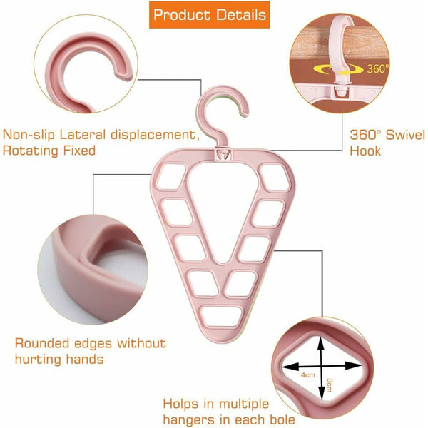 Magic Hanger Organizer Space Saving Multi Function Coat Rack Hangers 9 Hole Triangle Multifunctional Non Slip Clothes Hangers