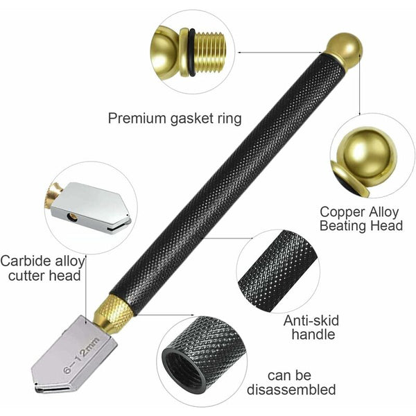 Professional Glass Cutter Tool For 2 20Mm Thickness Pencil Style Cutting Tools