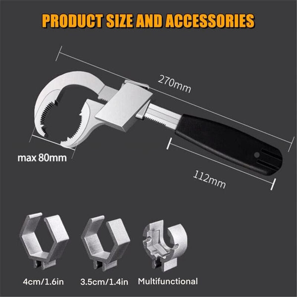 Double End Wrench Universal Multi Function Tool For Plumbing Wrenches